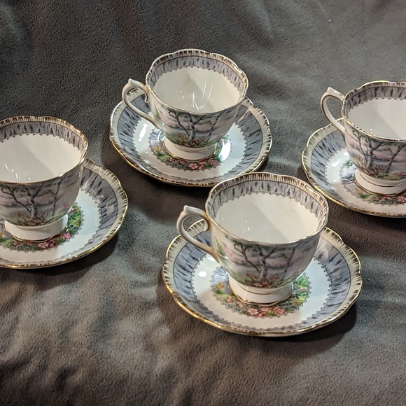 VINTAGE Royal Albert | Silver Birch | Tea Cup | 1975's | Beautiful Condition - Picture 2 of 10